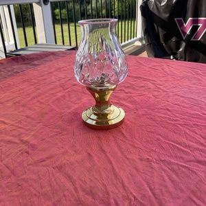 Waterford crystal candle holder guc